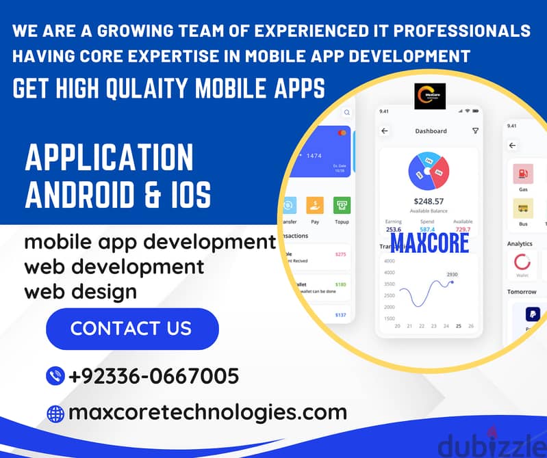 Mobile app development services,Website Creation, android and iOS apps 2