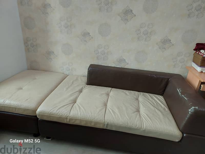 Home Center Leather Sofa for Sale 1