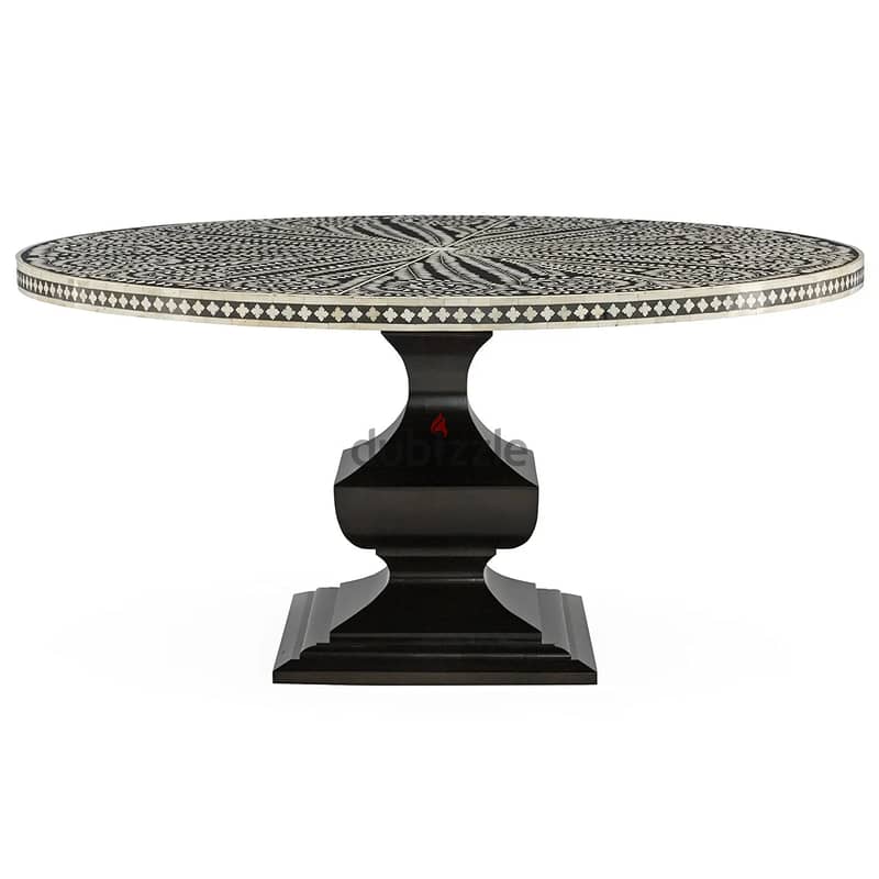 Spiral Foliage Round Dining Table 1