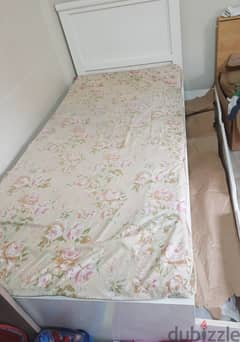 Single bed with large drawer with mattress 90×200