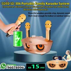 SDRD SD306 30W Karaoke Player Dual Microphone