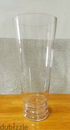 Funnel Shaped Glass Floor Vase (20cmX40cm)-66379610 (5pm-9pm) 0