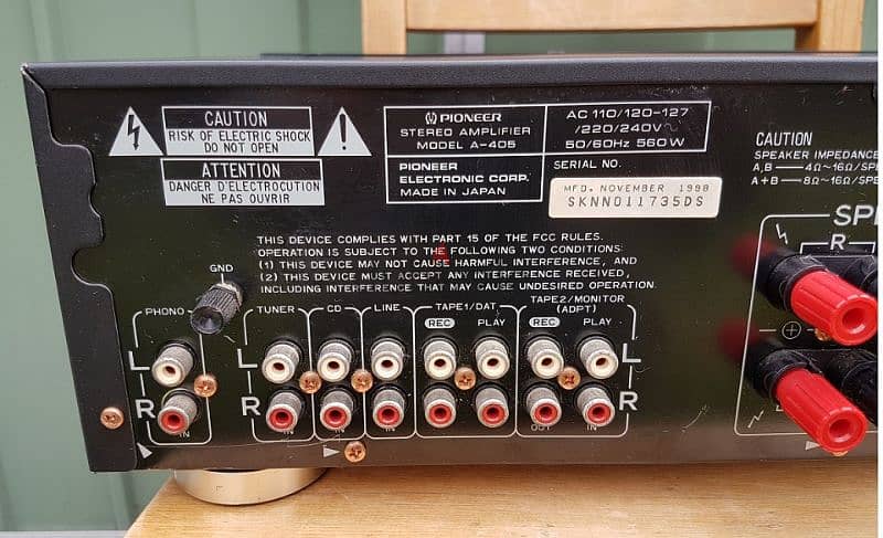 pioneer stereo integrated amplifier made in japan 4