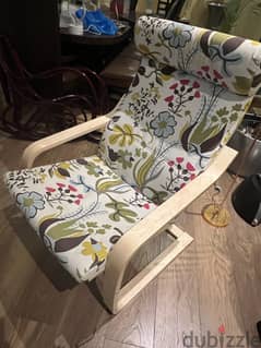IKEA Armchair & Footstool (80 KD in IKEA)