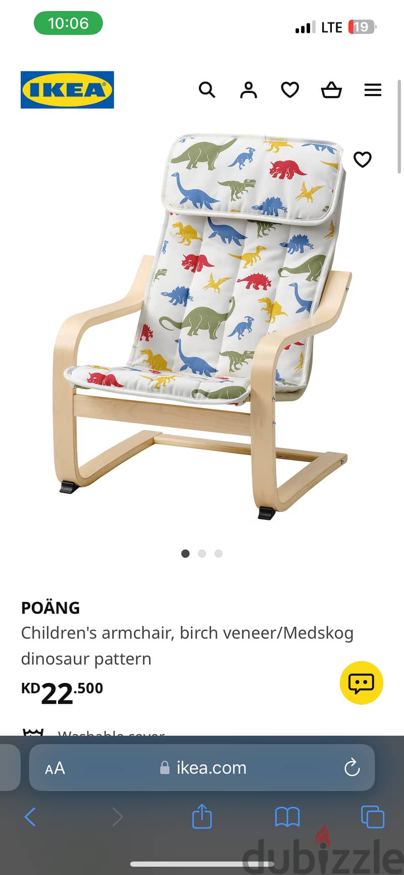 80KD IKEA Armchair & Footstool for 35KD 2