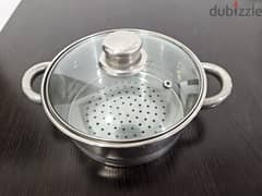 Strainer/ Steamer Vessel with Glass lid