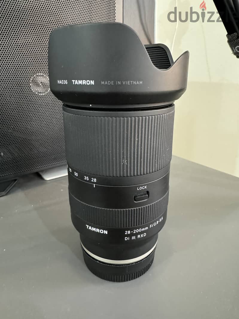 Tamron lens for sony. 28-200mm f2.8-5.6 1