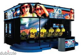 6D motion ride Simulator 8 seats with movies and spares XD Theater