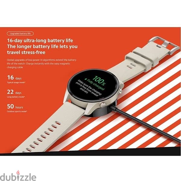 ‏Xiaomi Mi Smart Watch 1.39" AMOLED Screen with Heart Rate ,(GPS) 2