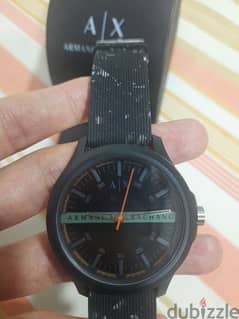 Armani Exchange rubber strap watch