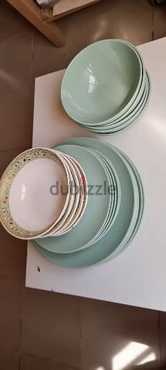 plates set with additional ornate bowls.