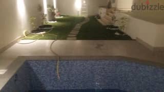 Villa with garden and swimming pool for rent in Abu Al Hasaniya