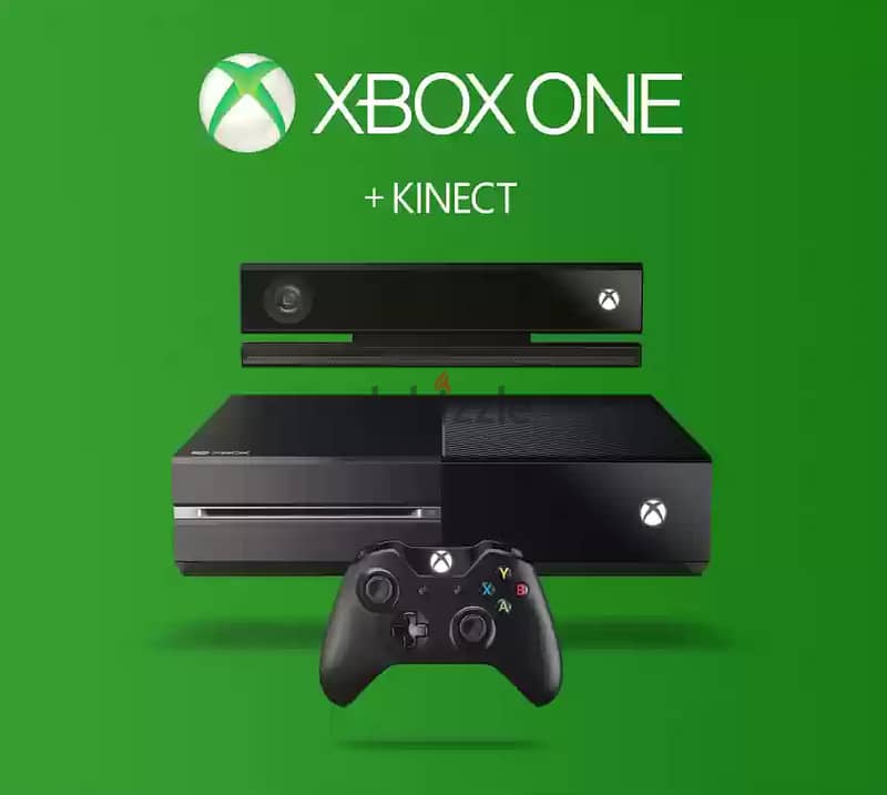 Xbox One with Kinect and two wireless controllers 1