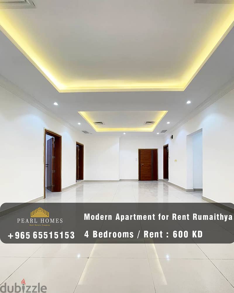 Modern Apartment for Rent in Rumaithya : 0