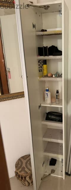 CUPBOARD/WARDROBE STRAIGHT TALL PERFECT FOR MAKEUP STORING THINGS