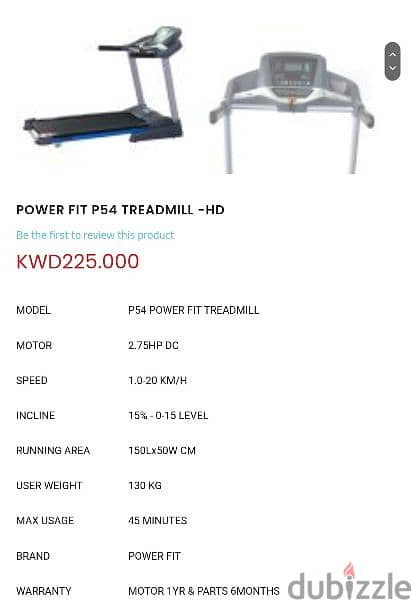 p54 treadmill for sale 6