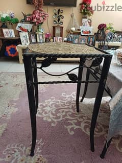 antique iron rod 2 coffee tables and 1 big table 0