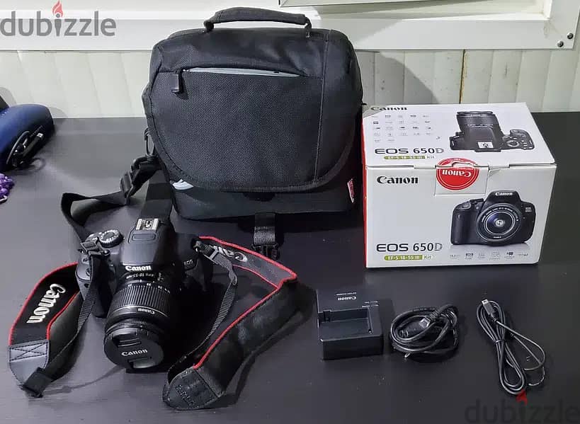 Canon EOS 650D in its original box and case with Accessories 2
