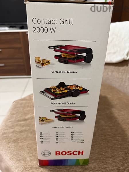 Bosch griller hardly used 2 months. leaving Kuwait so want to sell it. 3