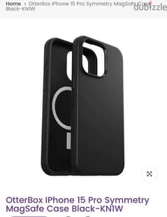 OtterBox IPhone 15 Pro Symmetry MagSafe Case Black-KNIW 0