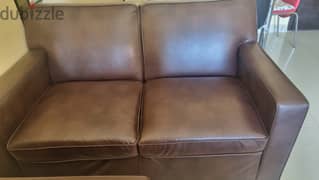 Double seater Leather Sofa 0
