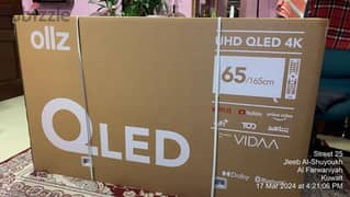 Ollz 65"inches UHD QLED 4K SMART TV 0