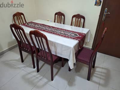 Dinning Table with 6 chairs