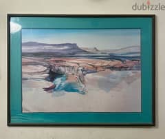 Painting with glass frame