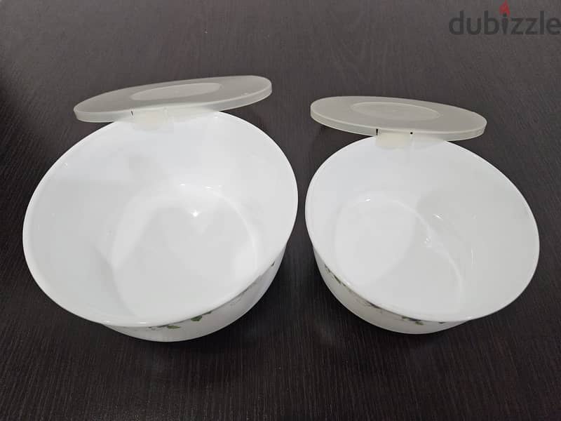 Porcelain bowls with lids 1