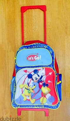 Kids School Bag with Drag Handel & Wheels (5-9pm-66379610)