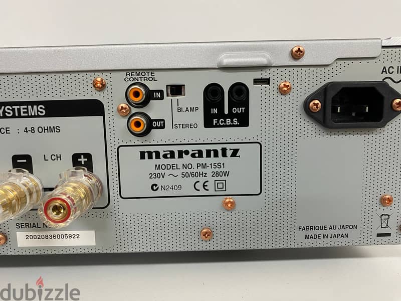 Marantz PM-15S1 Integrated Stereo Amplifier. Reference Series 6