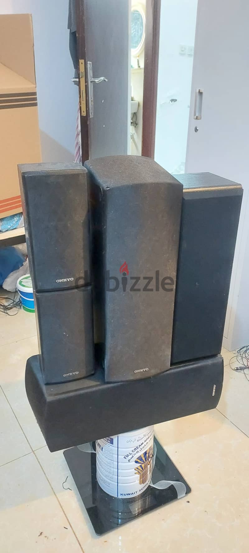 5 pieces of ONKYO Home Theater Speakers (130W 6 Ohm's )for sale. 1