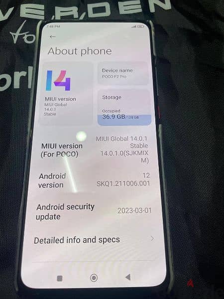 Xiaomi poco f2 Pro 5g 128 gb 6+6 ram 3