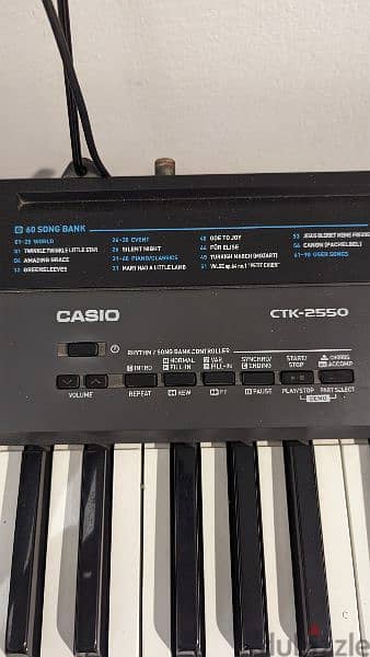 لوحة مفاتيح موسيقية كاسيو نظيف keyboard casio ctk-2550 2