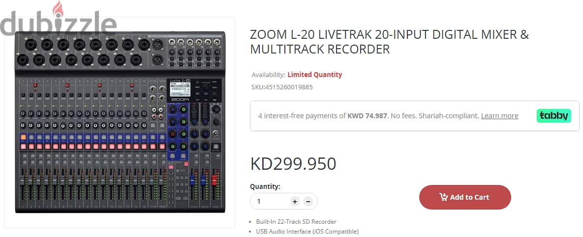 Zoom  L-20 20-channel Digital Mixer / Recorder -  with BTA-1 Wireless 6