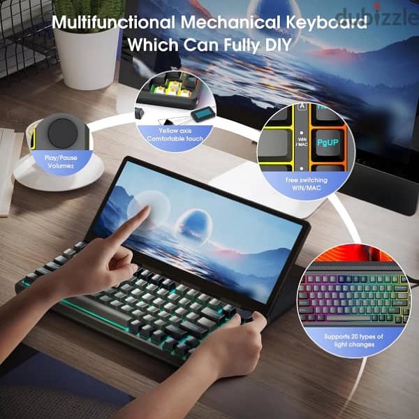 Kwumsy K3 Touch-Screen Mechanical Keyboard 3