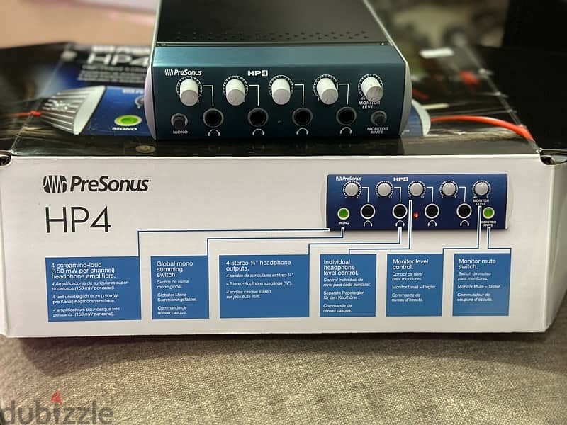 PreSonus HP4 4-Channel Headphone Amplifiers 2