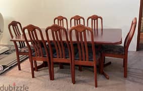 Dining table - 8 chairs