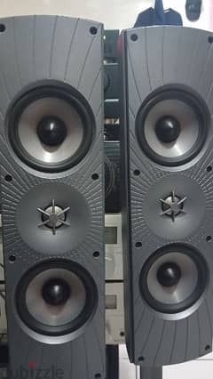 paradigm cinema frond speakers with removable stand made in uk