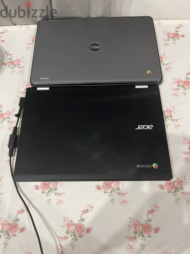 Acer and dell Chromebook laptop 1