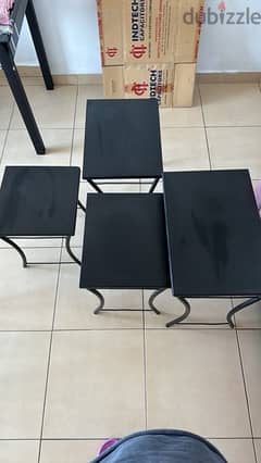 Set of 4 side tables