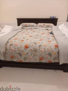 optec bed set. bed frame, 6 drawer unit, 2 bedside tables