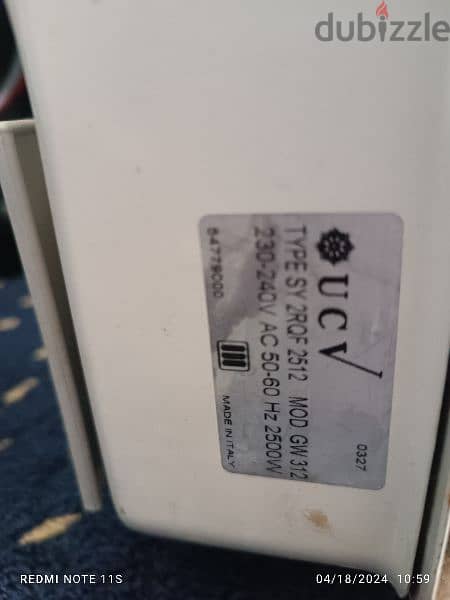 UCV heater for sale 2