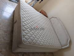 BED WITH MATTRESS & SIDE TABLE 0