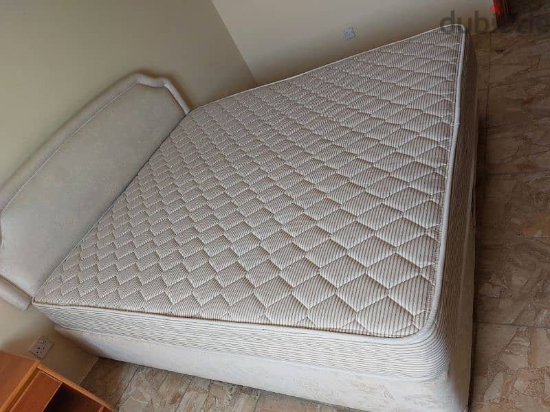 BED WITH MATTRESS & SIDE TABLE 2