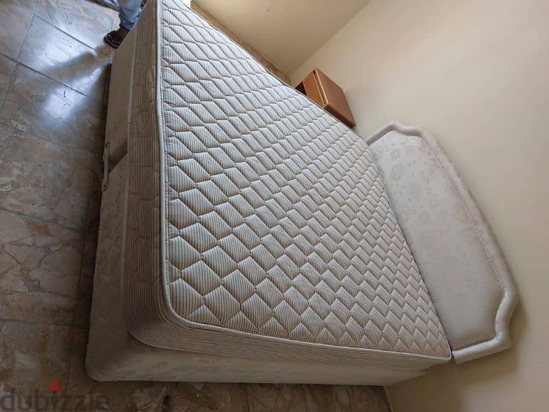 BED WITH MATTRESS & SIDE TABLE 3