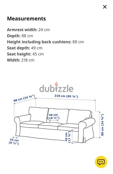 3 & 2 Seater Ikea EKTORP Sofa 1