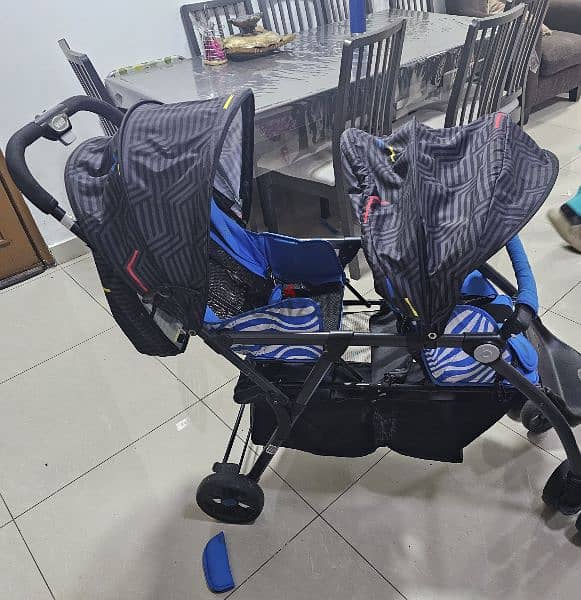 double seater stroller 1