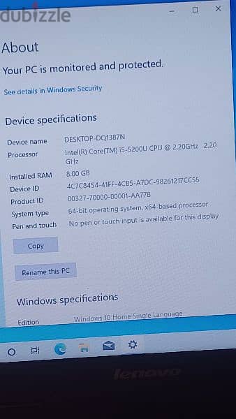 laptop core i5 8 gb ram 120 gb ssd hard ( new condition ) 2
