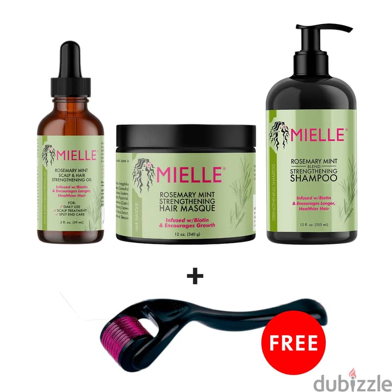 Mielle Rosemary + Mint Hair Strengthening Special Package With 1 Piece 1